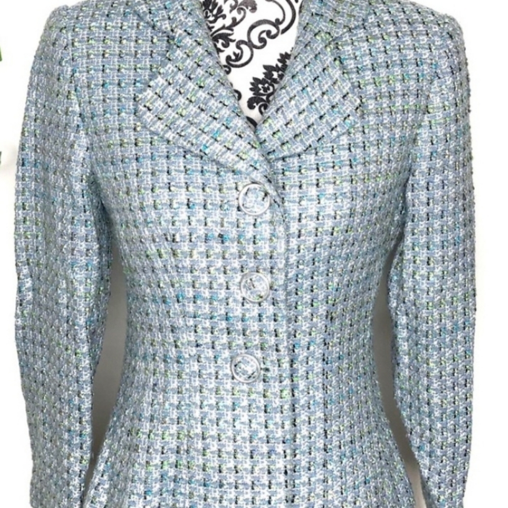 Vintage Talbots Tweed Knub Knit Blazer
